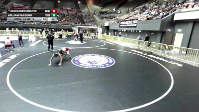 126 lbs Cons. Rd Of 16 - Alexander Duarte, Swamp Monsters Wrestling Club vs William Parsons, Vacaville High School Wrestling