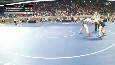 D2-150 lbs Cons. Round 2 - Blake Haliburda, Airport HS (Carleton) vs Christian Bossbach, John Glenn HS (Bay City)