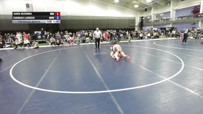 130 lbs 7th Place Match - Anna Buurma, WOW Wrestling Club vs Hannah Larson, Riverton Wolf Pack Wrestling Club