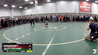 40 lbs Quarterfinal - Weston James Harris, VA Elite vs Oliver Brumfield, Osprey Wrestling Club