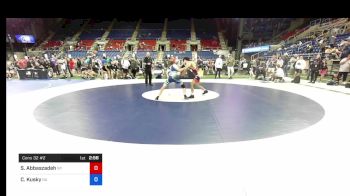 126 lbs Cons 32 #2 - Sameer Abbaszadeh, New York vs Cael Kusky, Georgia