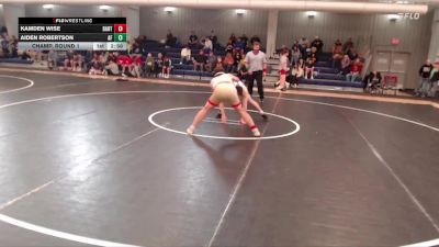 174 lbs Champ. Round 1 - Aiden Robertson, Air Force vs Kamden Wise, Barton