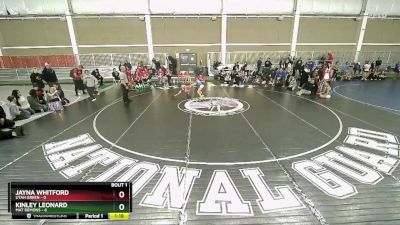 60 lbs Semis (4 Team) - Kinley Leonard, Mat Demons vs Jayna Whitford, Utah Green