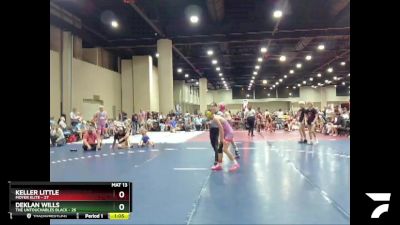 95 lbs Semis & Wb (16 Team) - Deklan Wills, The Untouchables Black vs Keller Little, Moyer Elite