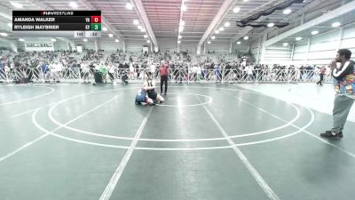 185 lbs Consi Of 8 #1 - Amanda Walker, VA vs Ryleigh Maybrier, KY