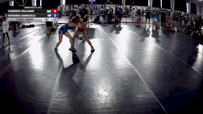 125 lbs Cons. Semis - Cadence Williams, Mooresville Wrestling Club vs Ravenna Guidicelli, APEX Girls Wrestling