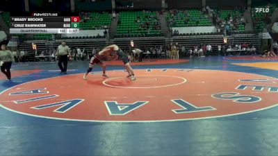 6A 165 lbs Quarterfinal - Cruz Rainwater, Mortimer Jordan HS vs Brady Brooks, Gardendale Hs