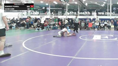 115 lbs Quarterfinal - Dominick Powell, Blue Knights Alpha vs Jacob Carr, Kraken Grizzly - HSC