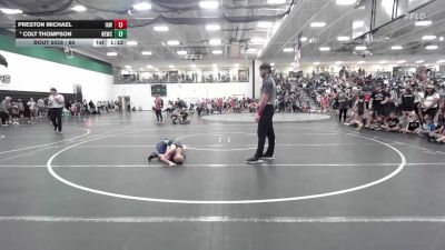 60 lbs Quarterfinal - Preston Michael, Immortal Athletics WC vs Colt Thompson, Nebraska Elite Wrestling Club