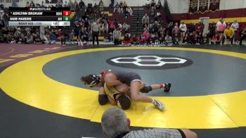 110 lbs Cons. Round 5 - Jade Hardee, Andrew High School vs Ashlynn Brokaw, Mount Vernon