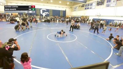 62 lbs Round 1 - Eros Duarte, SoCal Hammers Wrestling vs Kayden Cortez, Legacy Wrestling Center