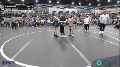 80 lbs Quarterfinal - Harding Hamilton, Cowboy Wrestling Club vs JP Cooper, Bristow Elementary Wrestling Club