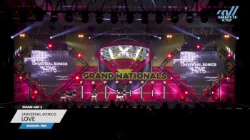 Universal Sonics - Love [2023 L1 Tiny Day 2] 2023 Spirit Sports Palm Springs Grand Nationals