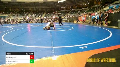 110 lbs Final - Henry Begg, Simmons Academy Of Wrestling vs Jayden Denson, Siouxland Wrestling Academy