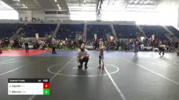 43 lbs Quarterfinal - Jordan Aguilar, All Phase vs Troy Blevins, Punisher Wrestling