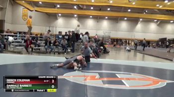 165 lbs Champ. Round 2 - Derick Coleman, Lourdes vs Darrale Barrett, Delaware Valley