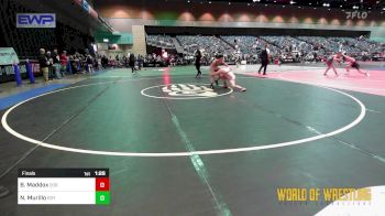 110 lbs Final - Bentley Maddox, 208 Badgers vs Nico Murillo, Roy Wrestling Club