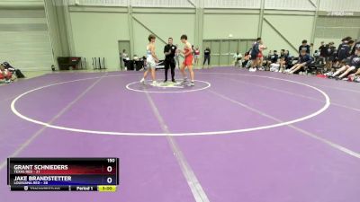 150 lbs Placement Matches (16 Team) - Grant Schnieders, Texas Red vs Jake Brandstetter, Louisiana Red