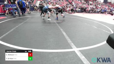 160 lbs Quarterfinal - Caleb Watson, Piedmont vs Tyler Britton, Raw