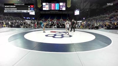 120 lbs Cons. Sub-rd Of 64 - Wyatt Zeiler, AK vs Rayce Watson, OH