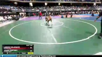 5A - 95 lbs 5th Place Match - Larissa Velazquez, Victoria East vs Joann Martinez, Victoria West