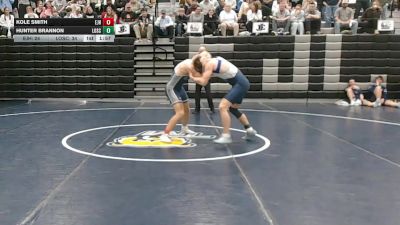 165 lbs Quarters & 1st Wb (16 Team) - Kole Smith, East Jackson HS vs Hunter Brannon, Lovett School