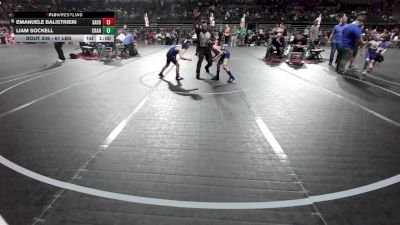 61 lbs Quarterfinal - Emanuele Balistrieri, Saddle Brook vs Liam Sockell, Cranford