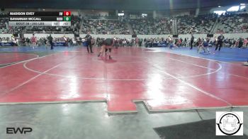 200 lbs Consolation - MADISON EVEY, BISON WRESTLING GEARY, OK vs Savannah McCall, Norman North