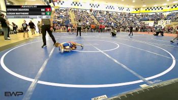 43 lbs Consolation - Stetson Beavers, Moodys Wrestling Club vs Logan Matthews, Tiger Trained Wrestling