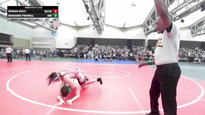 200-J lbs Rr Rnd 2 - Roman Ricci, High Pace Wrestling Club vs Benjamin Fennell, Mansfield Youth Wrestling