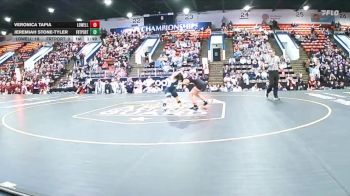 106 lbs Quarterfinals (8 Team) - Veronica Tapia, Lowell vs Jeremiah Stone-Tyler, Fruitport