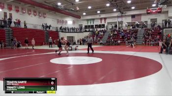 190 lbs Semifinal - Trinity Long, Maquoketa vs Teagyn Hartz, West Branch