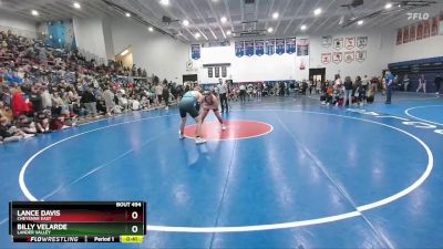 215 lbs Cons. Round 4 - Billy Velarde, Lander Valley vs Lance Davis, Cheyenne East