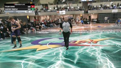 215 lbs Quarterfinals (8 Team) - Tyler Cook, Centennial, MN vs Carter Temple, Kearney, MO