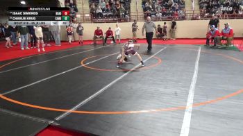 65_B lbs Consi Of 16 #1 - Isaac Simonds, Bradford vs Charlie Krug, Cambria Heights