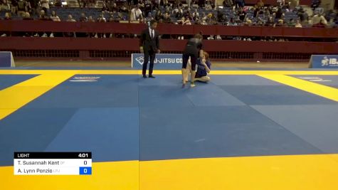 Tess Susannah Kent vs Amber Lynn Ponzio 2024 Pan IBJJF Jiu-Jitsu No-Gi Championship