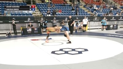 120 lbs Cons. Sub-quarters - Jaxon Sanchez, California vs Lincoln Swick, Wisconsin