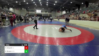 100 lbs Final - Tyson Clinard, Viking Youth Wrestling vs Sutton Brown, Pope Junior Wrestling Club