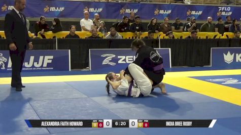 India Bree Risby vs Alexandria Faith Howard 2026 Pan Jiu Jitsu IBJJF Championship