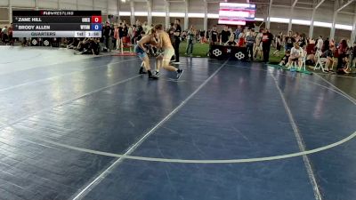 132 lbs Cons. Round 5 - Zane Hill, Oregon vs Brody Allen, Wyoming