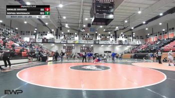 82 lbs Rr Rnd 2 - Brinlee Brooks, Durant High School Girls vs Sophia Whitenack, Pryor MS Girls