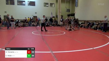 182 lbs Quarterfinal - A.J. Tomaino, HS TNWC White vs Charlie Robb, HS OMP