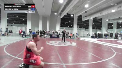 Masters B FS - 100 lbs Cons. Round 2 - Anthony Esposito, Hillcrest High School Wrestling vs Eric De La Rosa, California