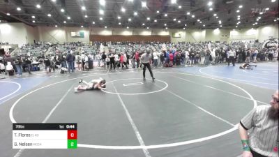 78 lbs Quarterfinal - Taio Flores, Elko WC vs Gunnar Nelsen, Mccall WC