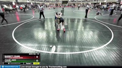 75 lbs Champ. Round 2 - Chase Jako, Wisconsin vs Barrett Crabb, Team Nazar Training Center