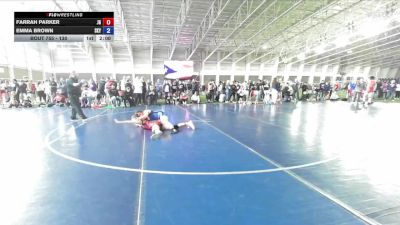 130 lbs Cons. Round 1 - Farrah Parker, JWC Girls vs Emma Brown, Skyridge