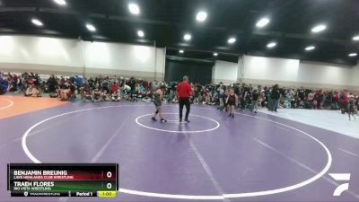 81-87 lbs Round 2 - Traeh Flores, Rio Vista Wrestling vs Benjamin Breunig, Lake Highlands Club Wrestling