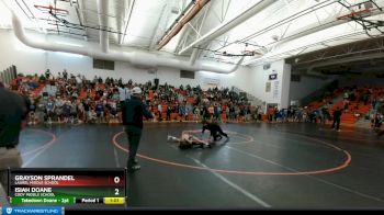 77 lbs Round 1 - Grayson Sprandel, Laurel Middle School vs Isiah Doane, Cody Middle School