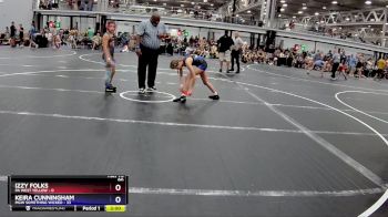 90 lbs Finals (2 Team) - Izzy Folks, PA West Yellow vs Keira Cunningham, MGW Something Wicked