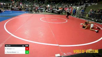 70 lbs Round Of 16 - Dion Brown, Maize vs Jaegar RomanNose, Prodigy Wrestling